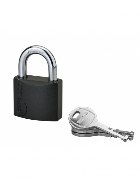 Lucchetto a chiave Colorful, in ottone, per interni, arco in acciaio, 60 mm, 3 chiavi - THIRARD