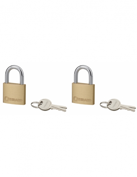 Set di 2 lucchetti TYPE 1+ 40 mm a chiave uguale, 4 chiavi – THIRARD