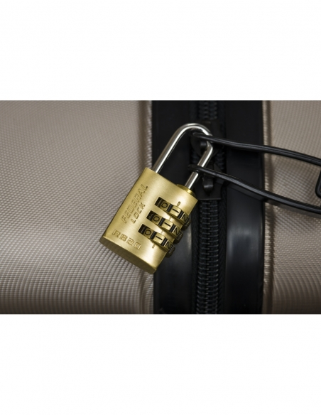 Lucchetto a combinazione RB, ottone, 3 cifre, per interno, arco in acciaio, 20 mm – THIRARD