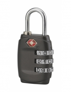 Lucchetto a combinazione TSA, 3 cifre, per viaggio, arco in acciaio, 30 mm – THIRARD