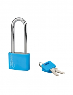 Lucchetto a chiave Maxium Color, per interno, alluminio, arco semi-alto, 40 mm, 2 chiavi, colore casuale – THIRARD