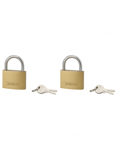 Set di 2 lucchetti TYPE 1 45 mm a chiave uguale, 4 chiavi – THIRARD