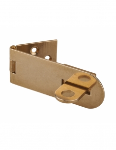 Portalucchetto sovrapposto, in ottone, per la chiusura di bauli e porte - THIRARD