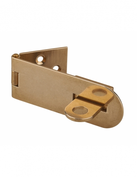 Portalucchetto sovrapposto, in ottone, per la chiusura di bauli e porte - THIRARD