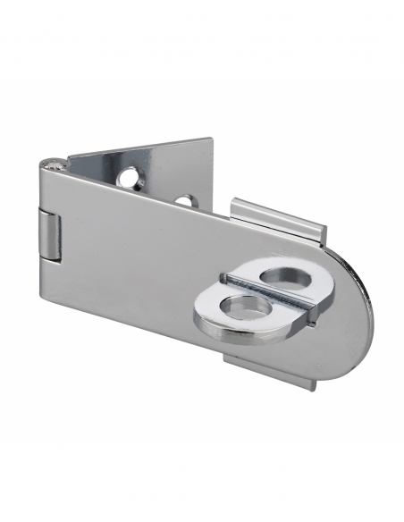 Portalucchetto sovrapposto, in ottone cromato, per la chiusura di bauli e porte - THIRARD