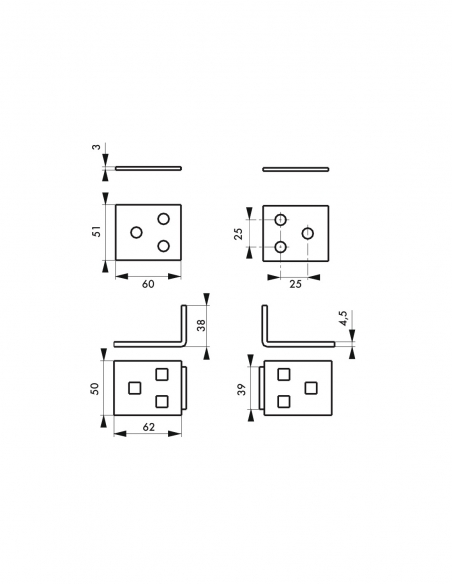 Portalucchetto rinforzato, in acciaio, protezione per chiusura - THIRARD