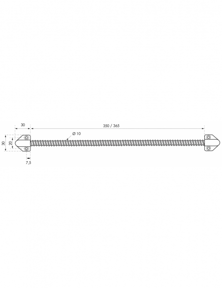 Guaina elettrica passacavo flessibile in acciaio inox, 290 mm – THIRARD.