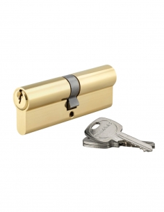 Cilindro per serratura doppia entrata, 45x45 mm, anti-estrazione, 3 chiavi, ottone – THIRARD