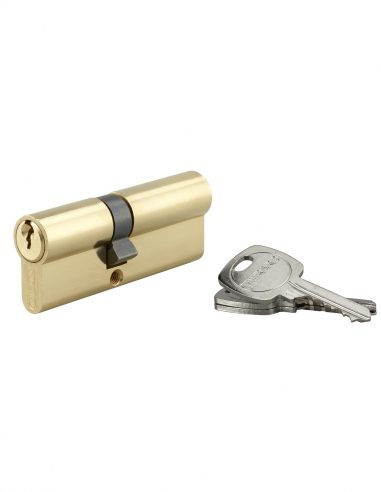 Cilindro per serratura STD doppia entrata, 30x65 mm, anti-estrazione, ottone, 3 chiavi – THIRARD