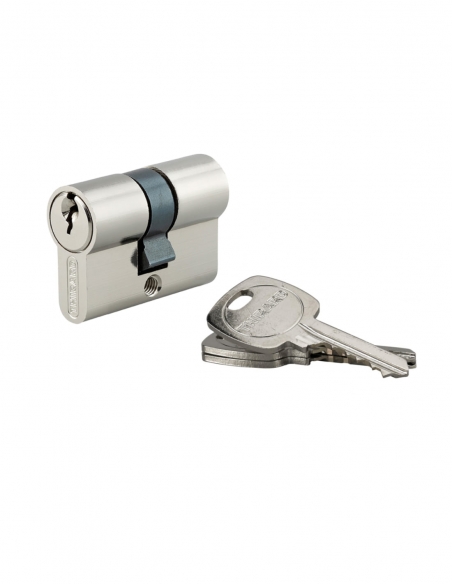 Cilindro per serratura, 21x21 mm, anti-estrazione, nichelato, 3 chiavi – THIRARD