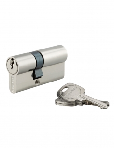 Cilindro per serratura, 25x40 mm, anti-estrazione, nichelato, 3 chiavi – THIRARD