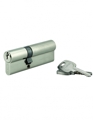 Cilindro europeo STD 35 x 75 mm, nichelato, 3 chiavi – THIRARD