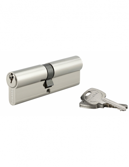 Cilindro per serratura doppia entrata, 45x50 mm, anti-estrazione, nichelato, 3 chiavi – THIRARD