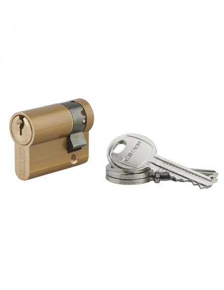 Cilindro europeo HG5 30 x 10 mm in ottone, 3 chiavi – THIRARD