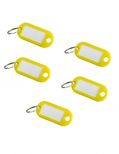 Set di 5 portaetichette 50 x 22 mm, colore giallo – THIRARD