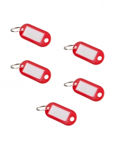 Confezione da 5 porta-etichetta, rosso, 50x20 mm – THIRARD