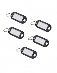 Set di 5 portaetichette 50 x 22 mm, colore nero – THIRARD