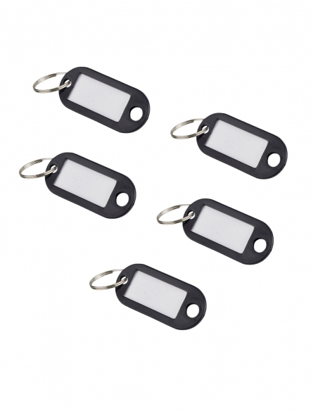Set di 5 portaetichette 50 x 22 mm, colore nero – THIRARD