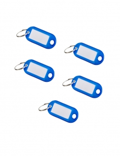 Set di 5 portaetichette 50 x 22 mm, colore blu – THIRARD