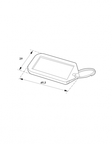 Confezione da 5 porta-etichetta, giallo, 49,5x29 mm – THIRARD