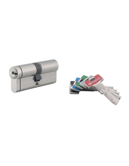 Cilindro europeo Transit 2 35 x 35 mm, nichelato, 5 chiavi – THIRARD