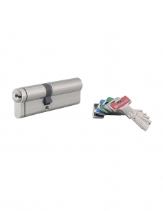 Cilindro europeo Transit 2 40 x 55 mm, nichelato, 5 chiavi – THIRARD
