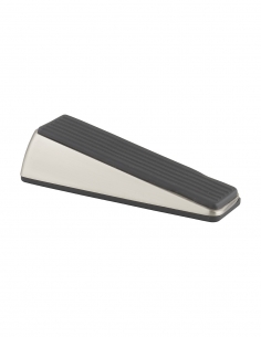 Fermaporta in lega, base in gomma, nichelato – THIRARD