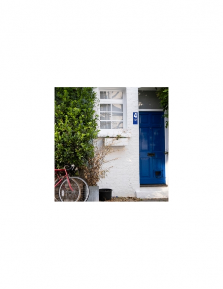 Targa di segnalazione TER, scritta bianca su fondo blu, pannello PVC adesivo, 65x90 mm – THIRARD