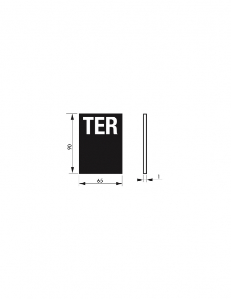 Vista aggiuntiva 4 di Targa segnaletica adesiva “TER” 65 x 90 mm – THIRARD