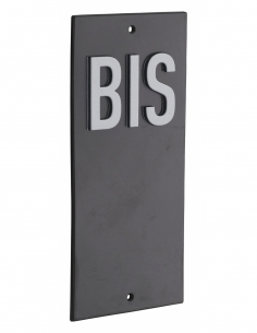 Targa segnaletica “BIS” 56 x 130 mm, da avvitare – THIRARD