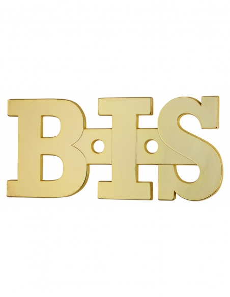 Targa di segnalazione BIS, ottone da avvitare, 51x34 mm, ottone – THIRARD