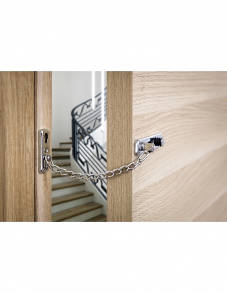 Limitatore di apertura per porta, catena in acciaio, cromato – THIRARD