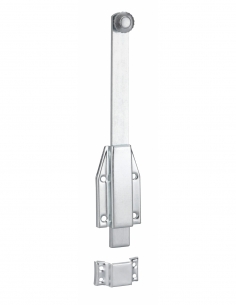 Chiavistello da applicare con riscontro piatto, perno scorrevole, acciaio, 250 mm, zincato bianco – THIRARD