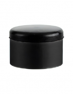 Fermaporta da avvitare, fissaggio a pavimento, alluminio con anello in gomma, Ø40 x 29 mm, nero – THIRARD