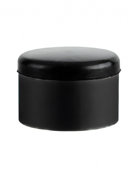 Fermaporta da avvitare, fissaggio a pavimento, alluminio con anello in gomma, Ø40 x 29 mm, nero – THIRARD