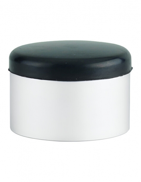 Fermaporta da avvitare, fissaggio a pavimento, alluminio con anello in gomma, Ø40 x 29 mm, bianco – THIRARD