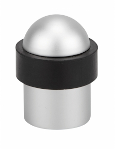 Fermaporta da avvitare, fissaggio a pavimento, alluminio, Ø38 x 34,5 mm, argento – THIRARD