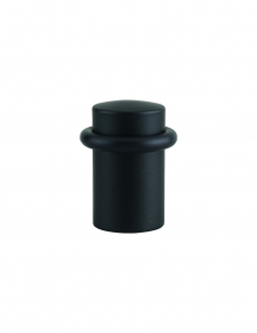 Fermaporta da pavimento Ø 25 mm, altezza 42 mm, nero – THIRARD