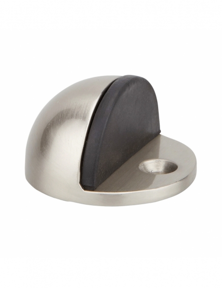 Fermaporta da avvitare, fissaggio a pavimento, 1/2 sfera, Ø44x25 mm, finitura satinata – THIRARD