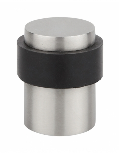 Fermaporta, corpo in acciaio inox, anello in gomma, finitura inox – THIRARD