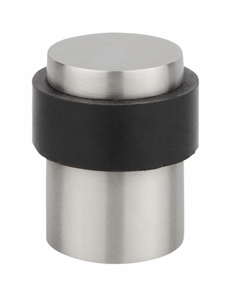 Fermaporta, corpo in acciaio inox, anello in gomma, finitura inox – THIRARD