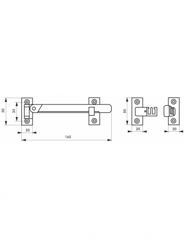Limitatore di apertura per finestra, 1 o 2 ante, bianco – THIRARD