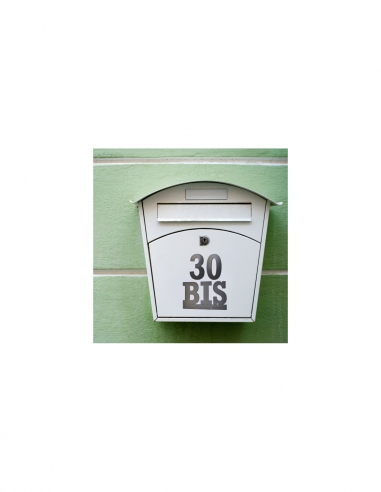 Vista aggiuntiva 1 di Lettere “BIS” nere, altezza 80 mm, da avvitare – THIRARD