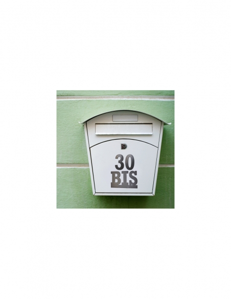 Vista aggiuntiva 2 di Lettere “BIS” nere, altezza 80 mm, da avvitare – THIRARD