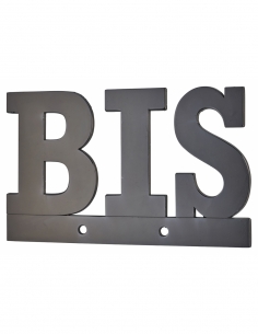 Lettere “BIS” nere, altezza 80 mm, da avvitare – THIRARD