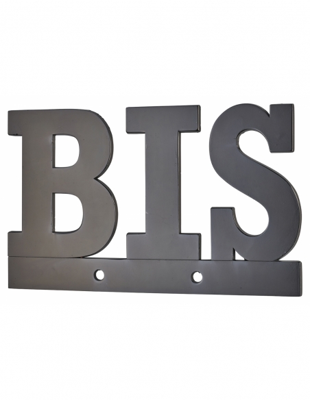Lettere “BIS” nere, altezza 80 mm, da avvitare – THIRARD