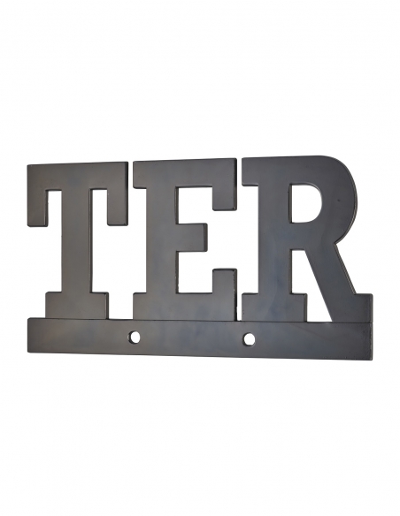 Lettere “TER” nere, altezza 75 mm, da avvitare – THIRARD