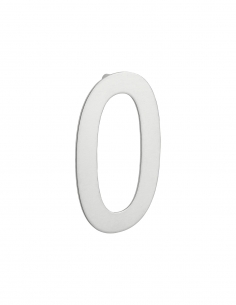Numero civico 0 in acciaio inox, altezza 100 mm, da avvitare – THIRARD