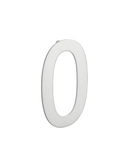 Numero civico 0 in acciaio inox, altezza 100 mm, da avvitare – THIRARD