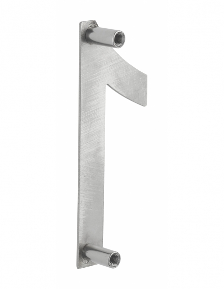 Vista aggiuntiva 2 di Numero civico 1 in acciaio inox, altezza 100 mm, da avvitare – THIRARD